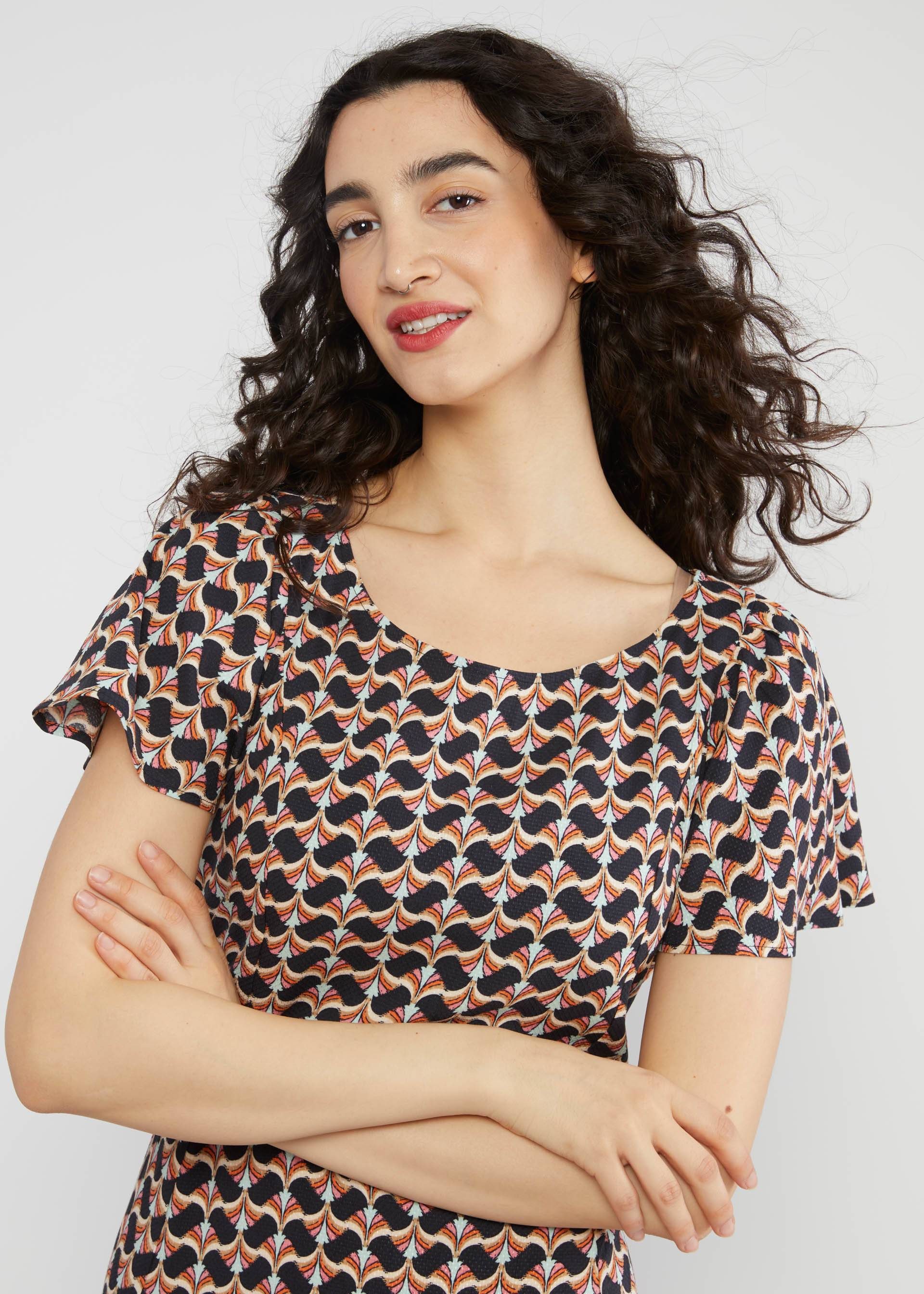 Maxikleid Waltzing Matilda, rainbow brush, Kleider, Schwarz