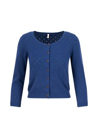 Cardigan Welcome to the Crew, azure skyline dots, Cardigans, Blue