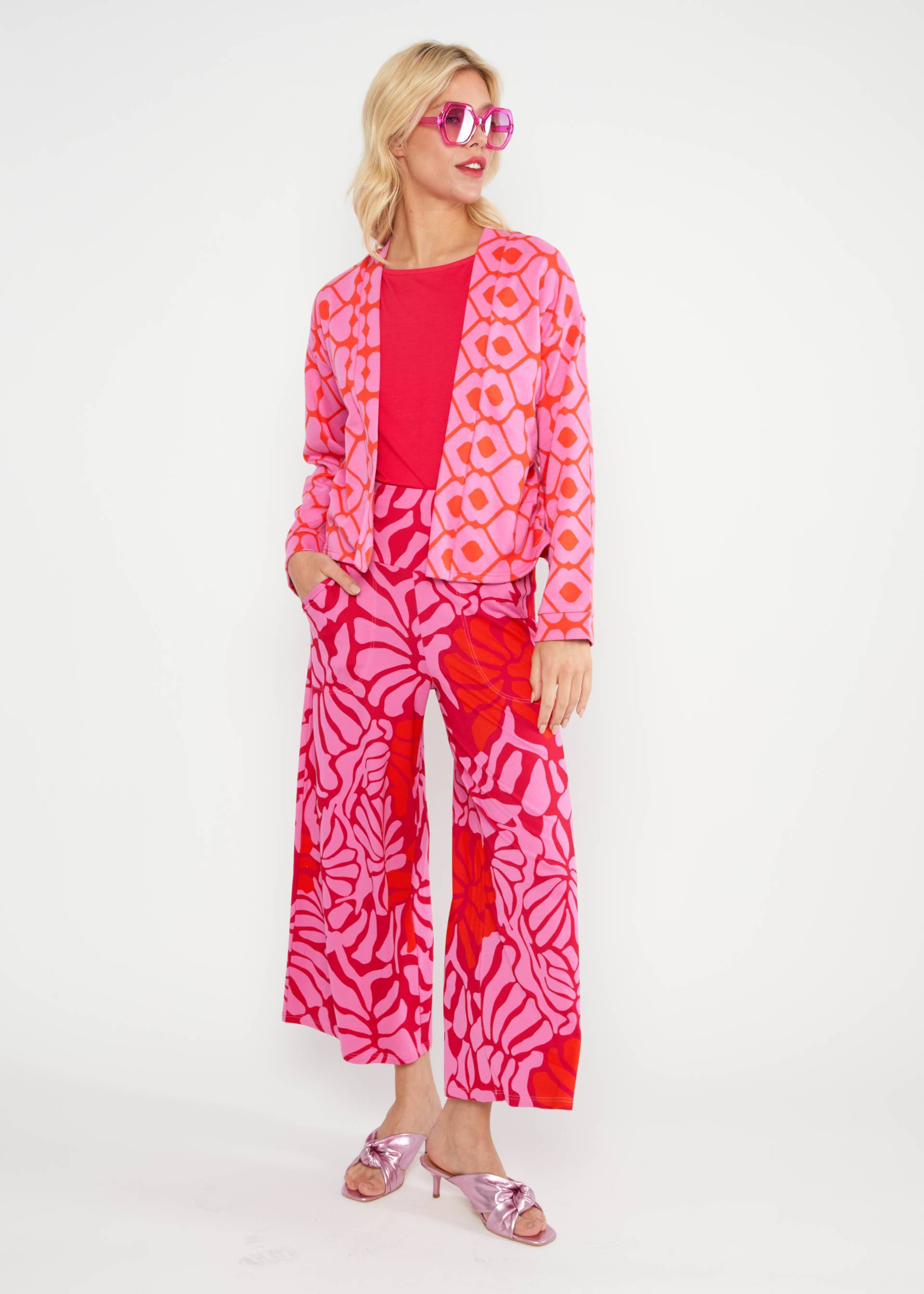 Culottes Cul de Berlin, oh leaf, Trousers, Pink