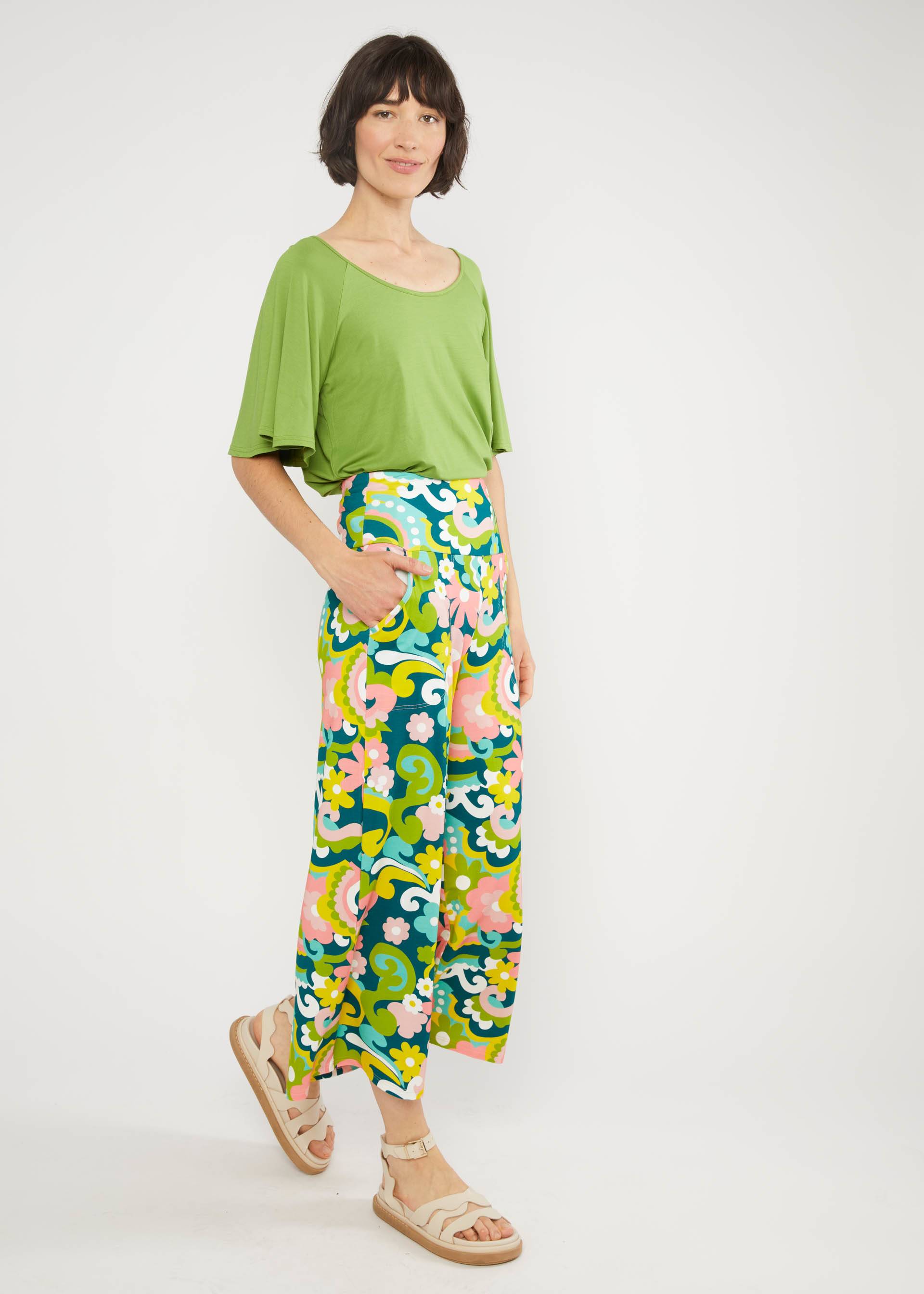 Culottes Cul de Berlin, swaying flowers, Trousers, Yellow