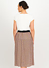 Midi Skirt Ease of Being, mosaico grafico, Skirts, Black