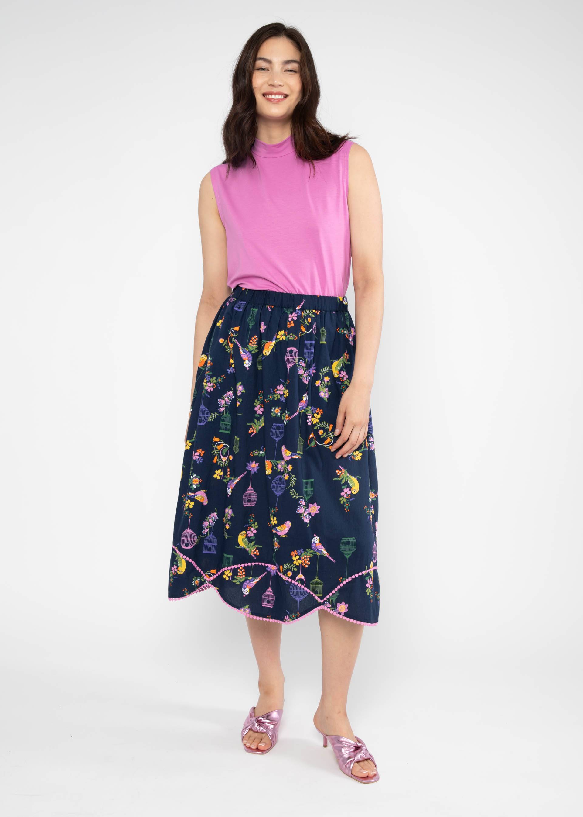 Midirock Eye of the Tiger, multicolor budgie, Röcke, Blau