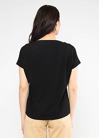 T-Shirt Flowgirl, soot black, Shirts, Schwarz