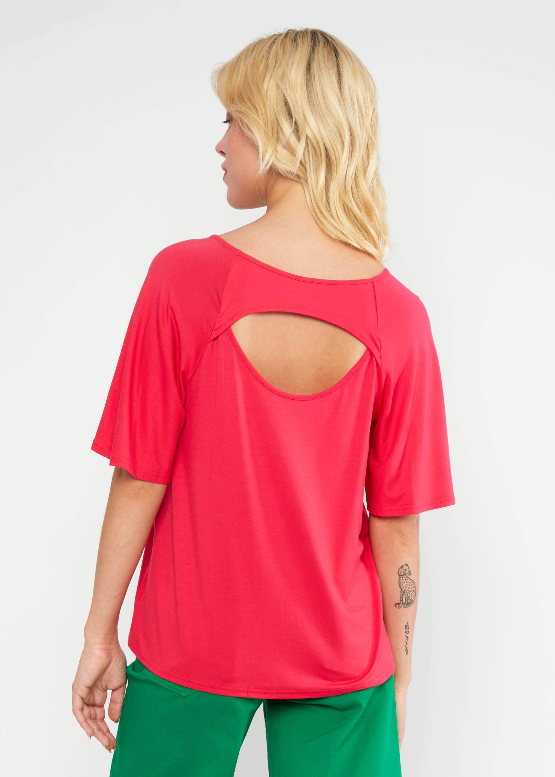 Jerseyshirt Fly Little Bird, bold ruby red, Shirts, Rot