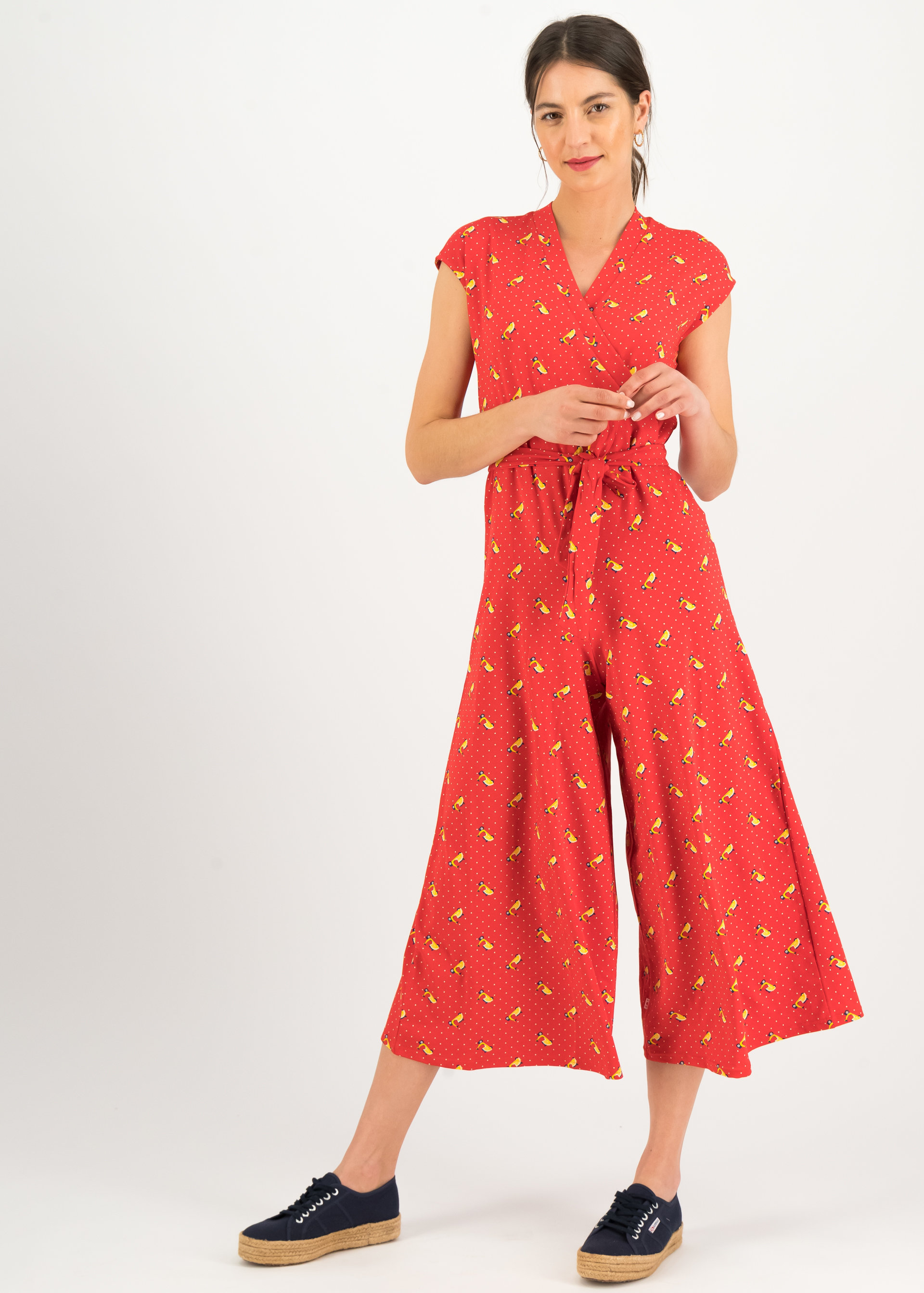 Jumpsuit Hello Fritjes Culotte, vespa rossa, Hosen, Rot