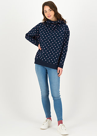 Oversize-Pullover matrioschkas armour, fleur de folk, Sweatshirts & Hoodies, Blau