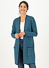 Long Cardigan rendez-vous with myself, blue plume, Knitted Jumpers & Cardigans, Blue