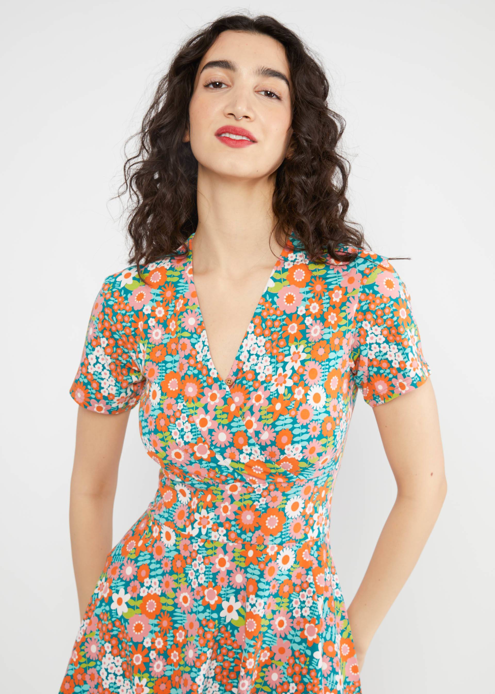 Freizeitkleid Shalala Tralala Spring, flower flow, Kleider, Grün