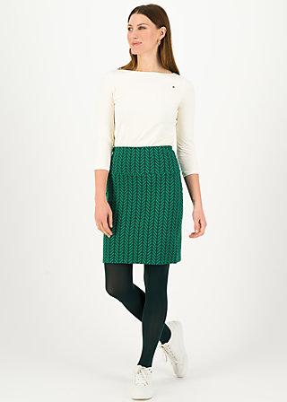 Bleistiftrock straight pencil, green zig zag, R&ouml;cke, Gr&uuml;n