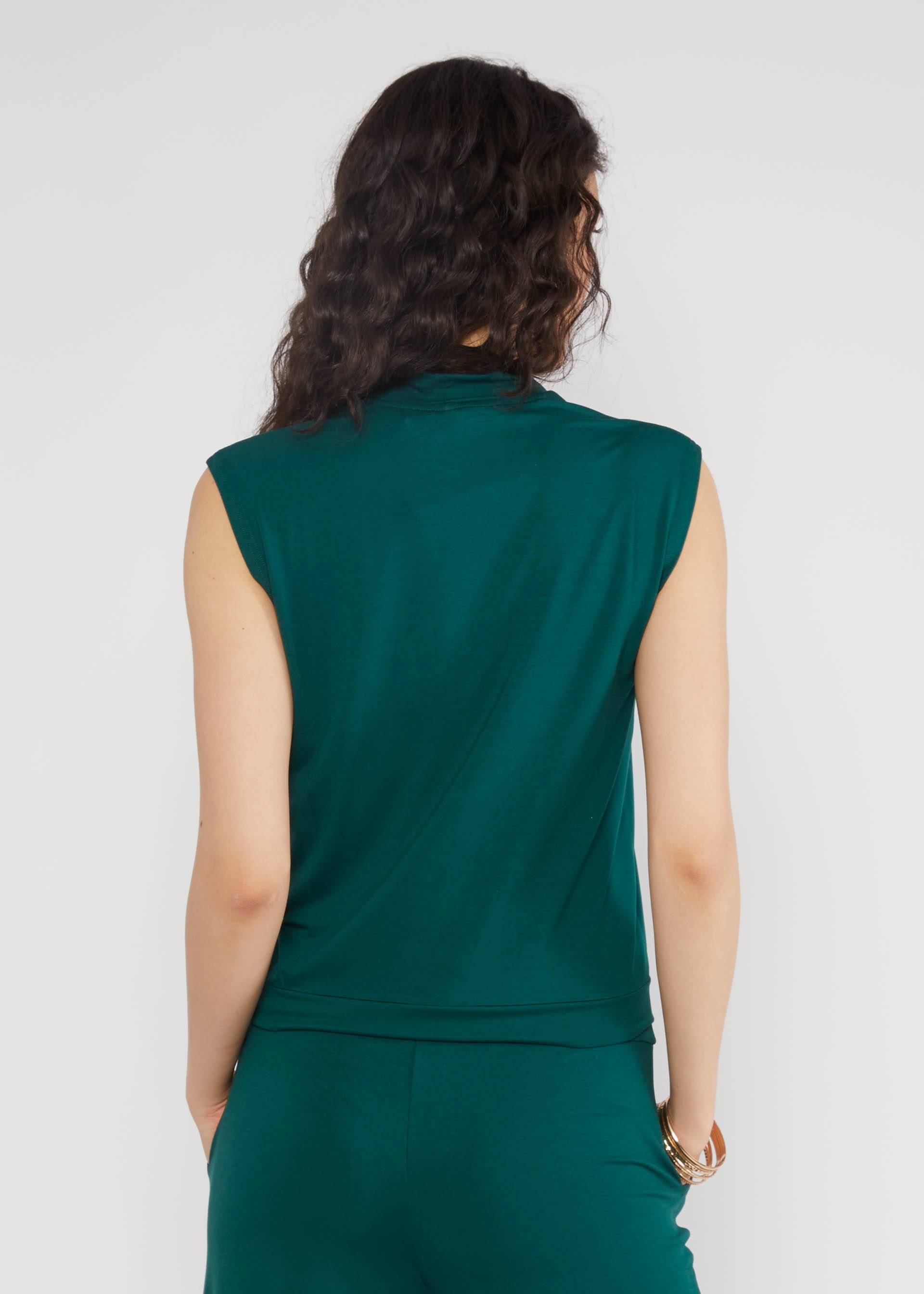 Summer top Tiny Turtle, dense forest green, Tops, Green