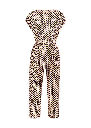 Jumpsuit Très Chic Carrot n Stick, mosaico grafico, Jumpsuits, Schwarz
