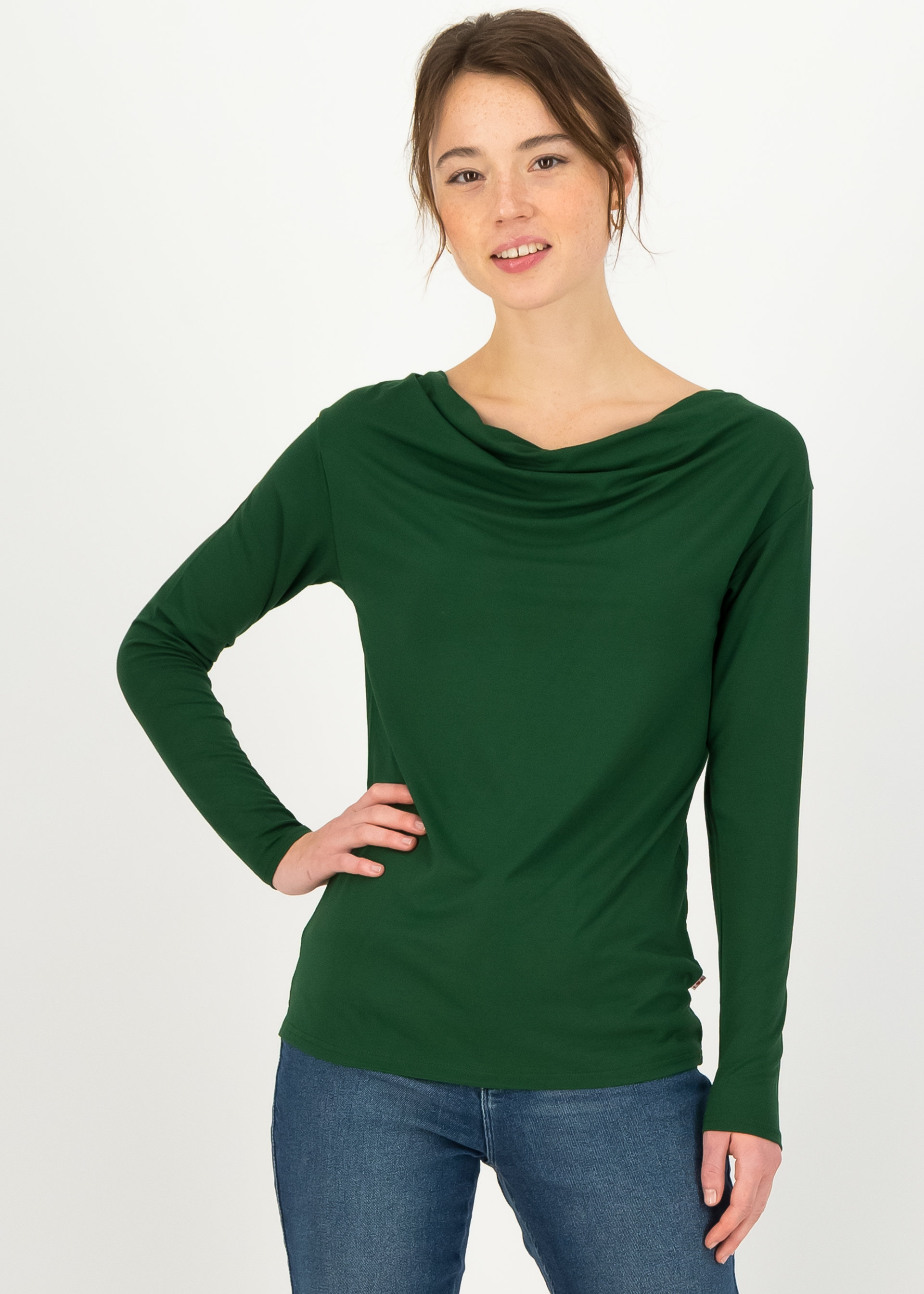 Longsleeve cascadella pure, detox green, Shirts, Gr&uuml;n