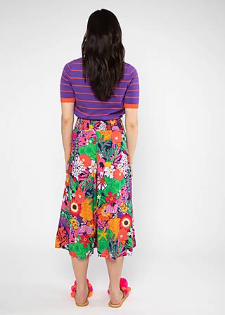 Summer Pants Flotte Culottes, coral flower, Trousers, Purple