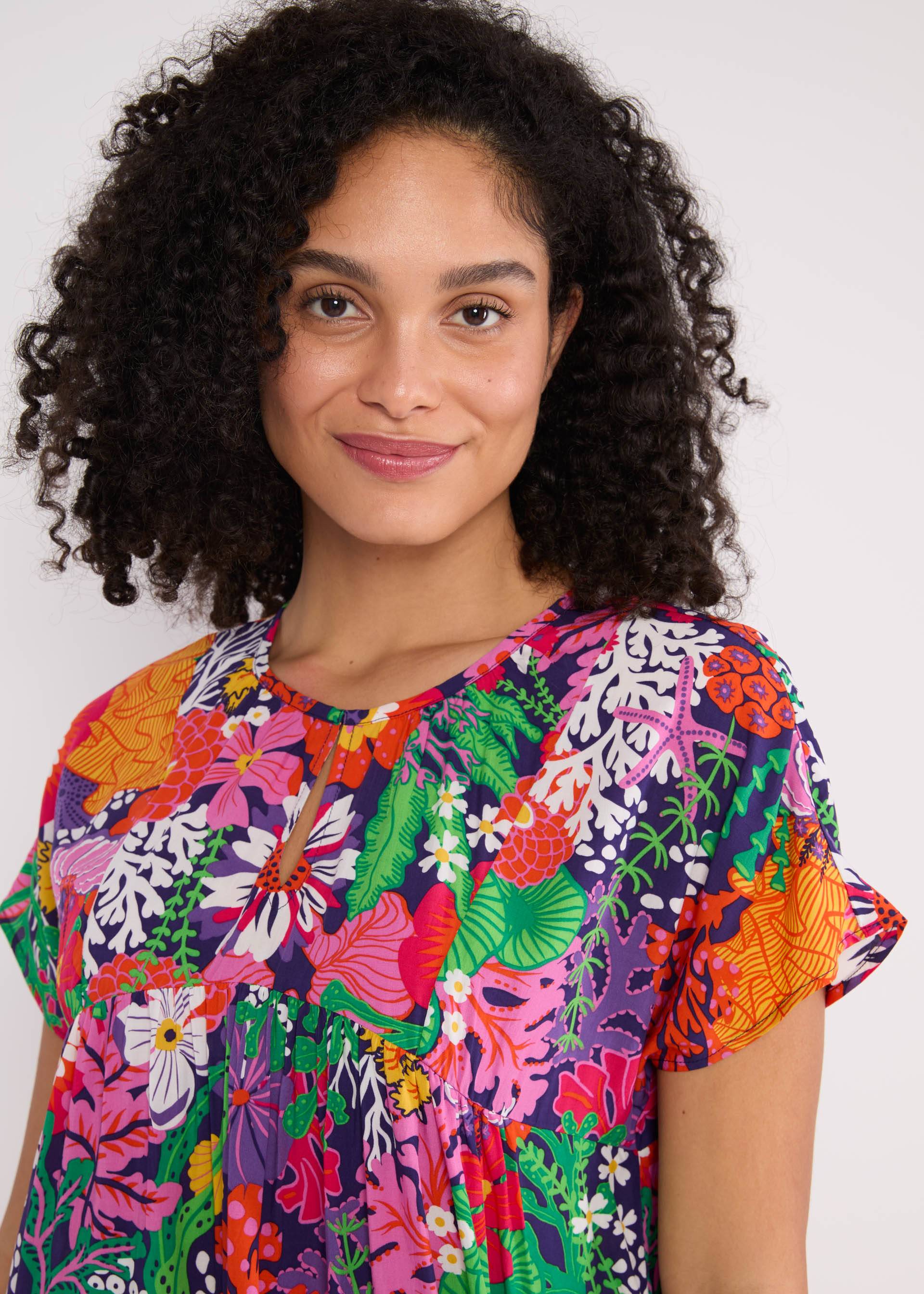 Sommerkleid Seeds of Love, coral flower, Kleider, Lila