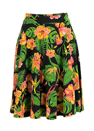 Tellerrock Fullmoon Circle, tropical island, Röcke, Schwarz