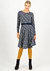 Jersey Dress merry go round, falling in love, Dresses, Blue