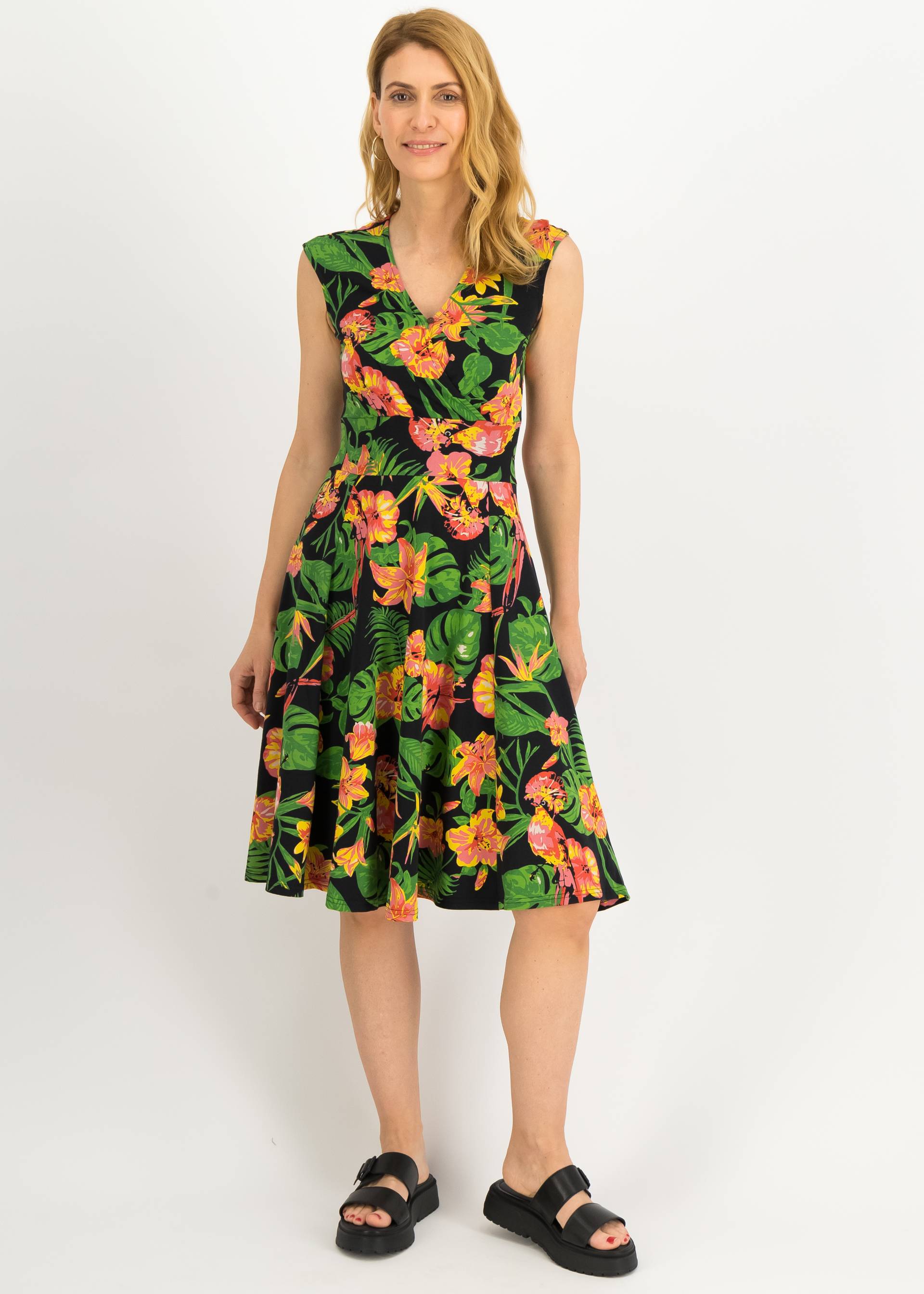 Sommerkleid Shalala Tralala, tropical island, Kleider, Schwarz