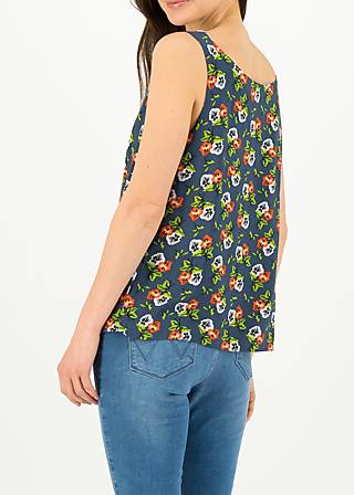 Top rückenfein, love in the idleness, Shirts, Blau