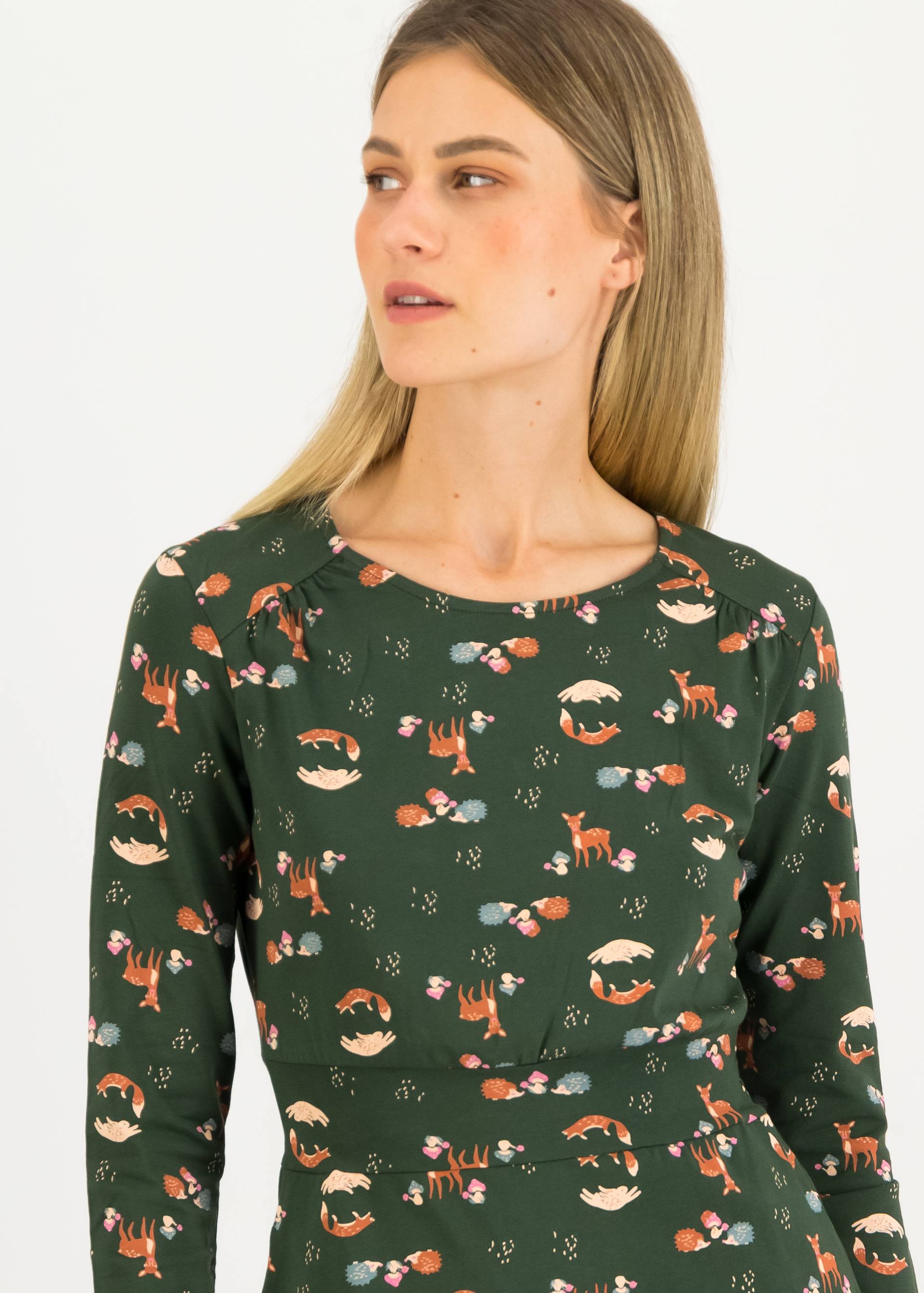 Jerseykleid Hootchy Kootchy Petite, into the woods, Kleider, Grün