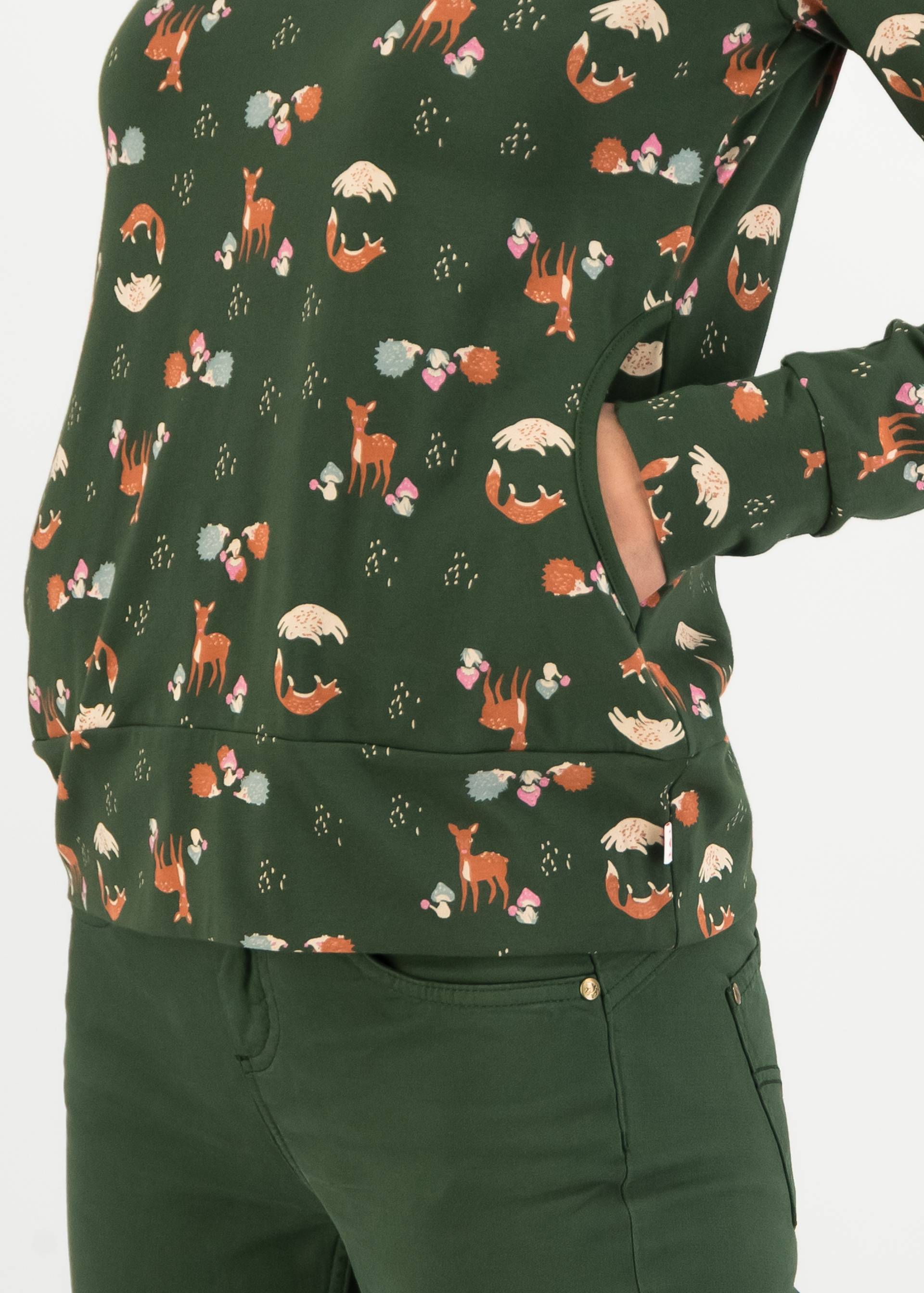 Hoodie Scuba Duba, into the woods, Sweatshirts & Hoodies, Green