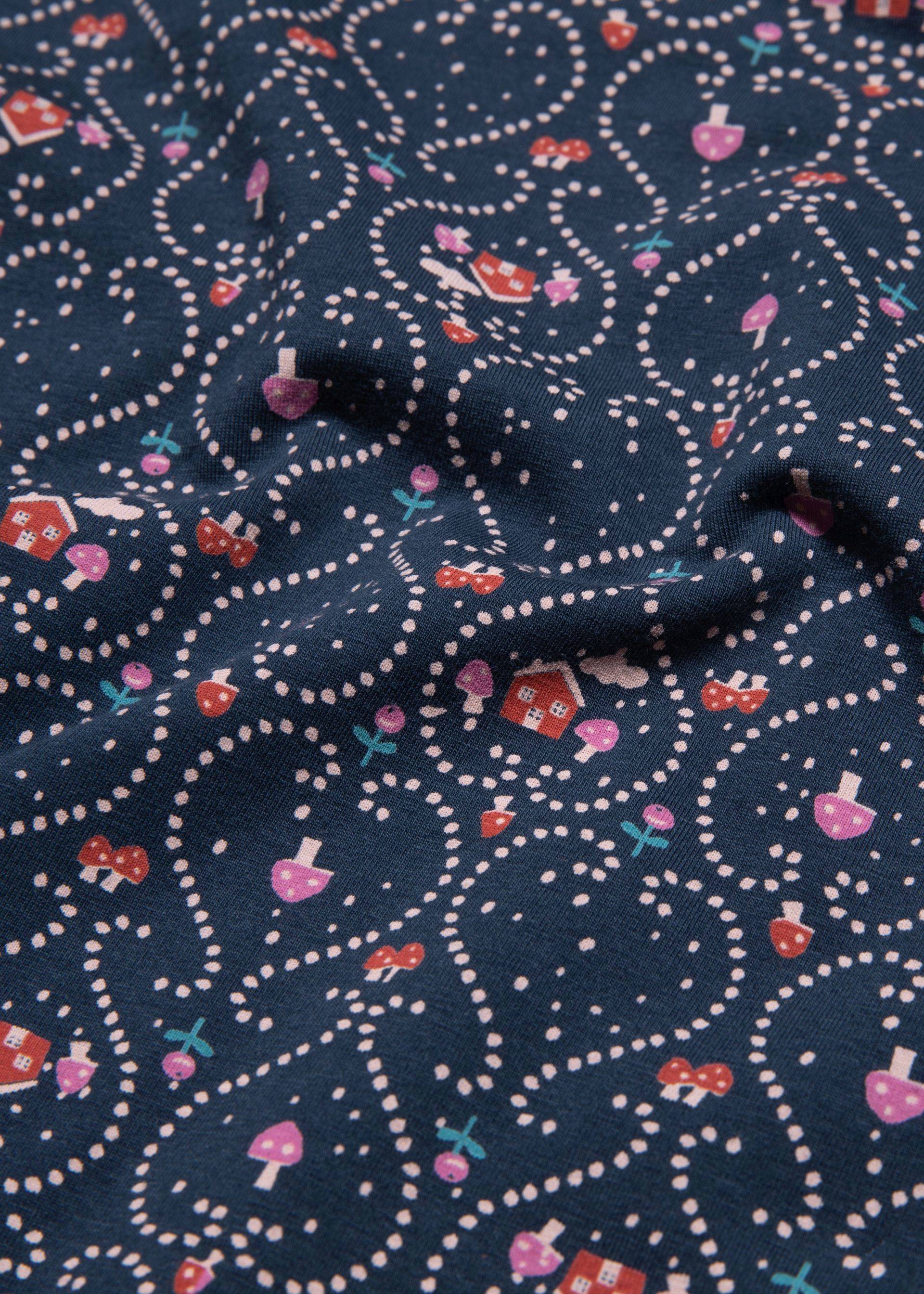 Longsleeve Lonely Lips Turtle, lovely mushroom, Shirts, Blau