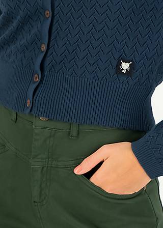 Cardigan Save the World, wild and free heart dots, Cardigans, Blue