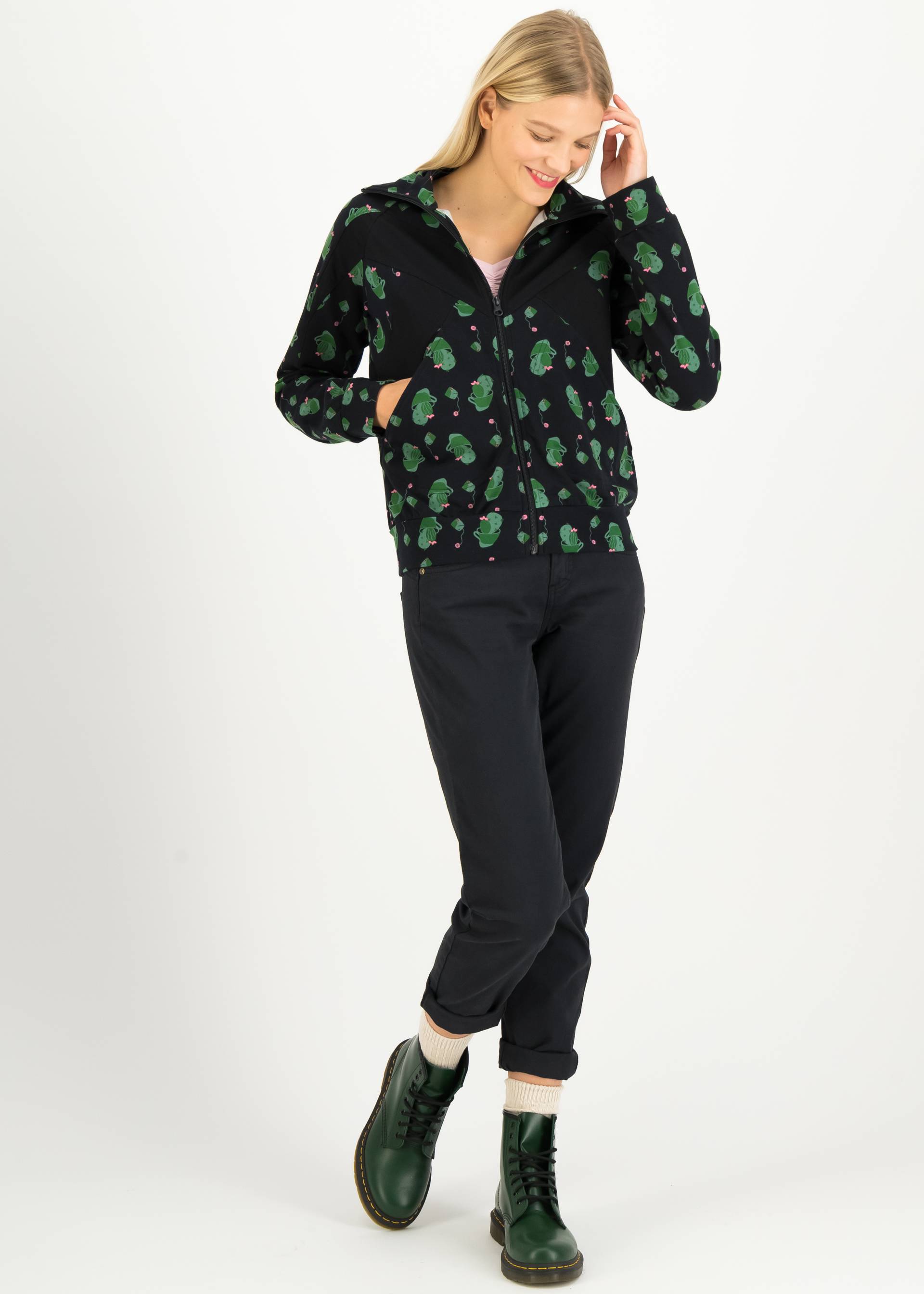 Sweatjacke Vitamine Beaut&eacute; Zip up, home coming, Sweatshirts & Hoodies, Schwarz