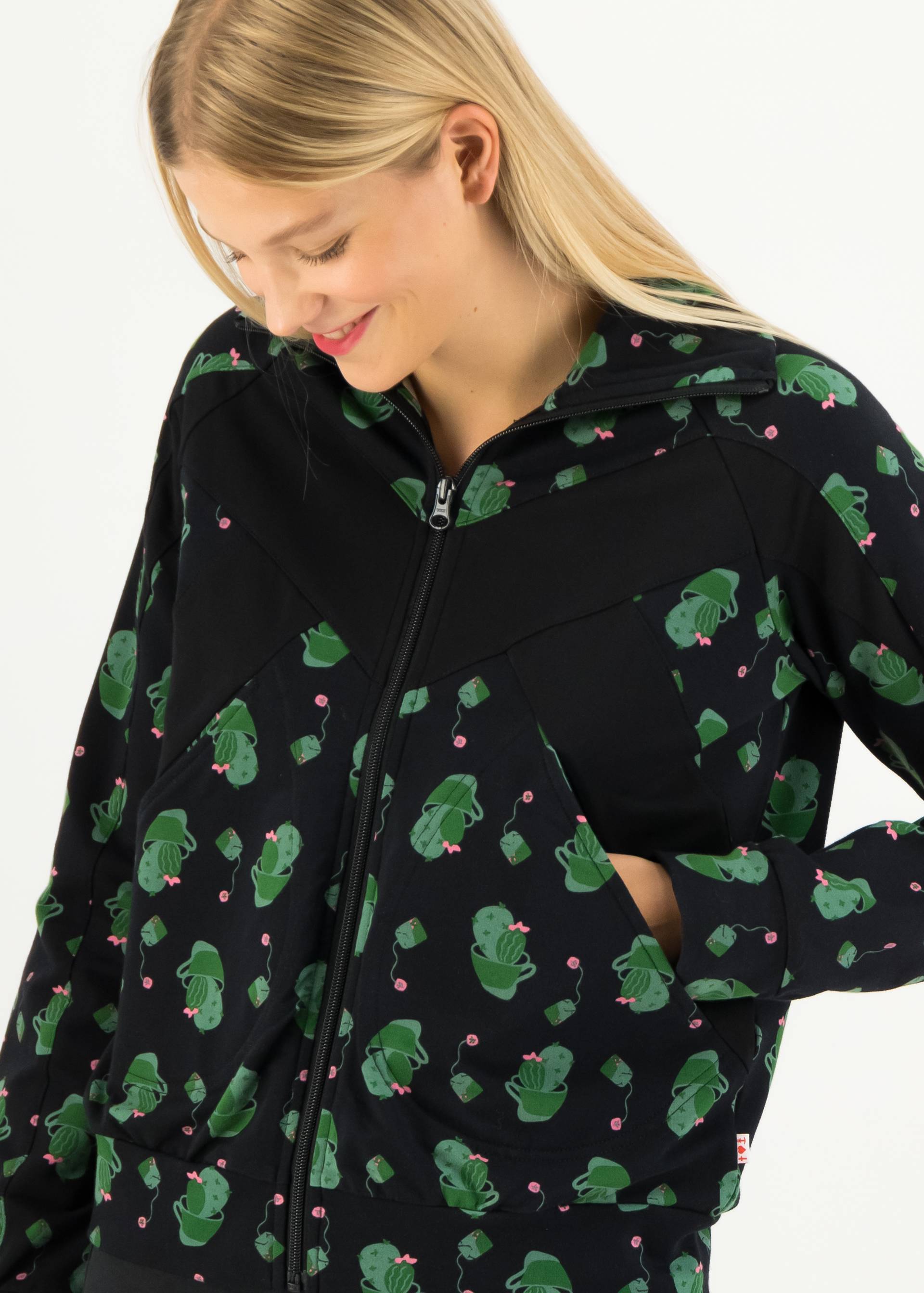 Sweatjacke Vitamine Beaut&eacute; Zip up, home coming, Sweatshirts & Hoodies, Schwarz