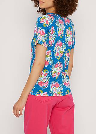 T-Shirt Lofty Vintage, greek midsummer bouquet, Shirts, Blau