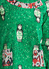 tafelsilber kasack, babushka broidery, Grün
