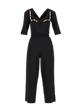 Jumpsuit Flaming Heart Marlene, agricultural black, Hosen, Schwarz