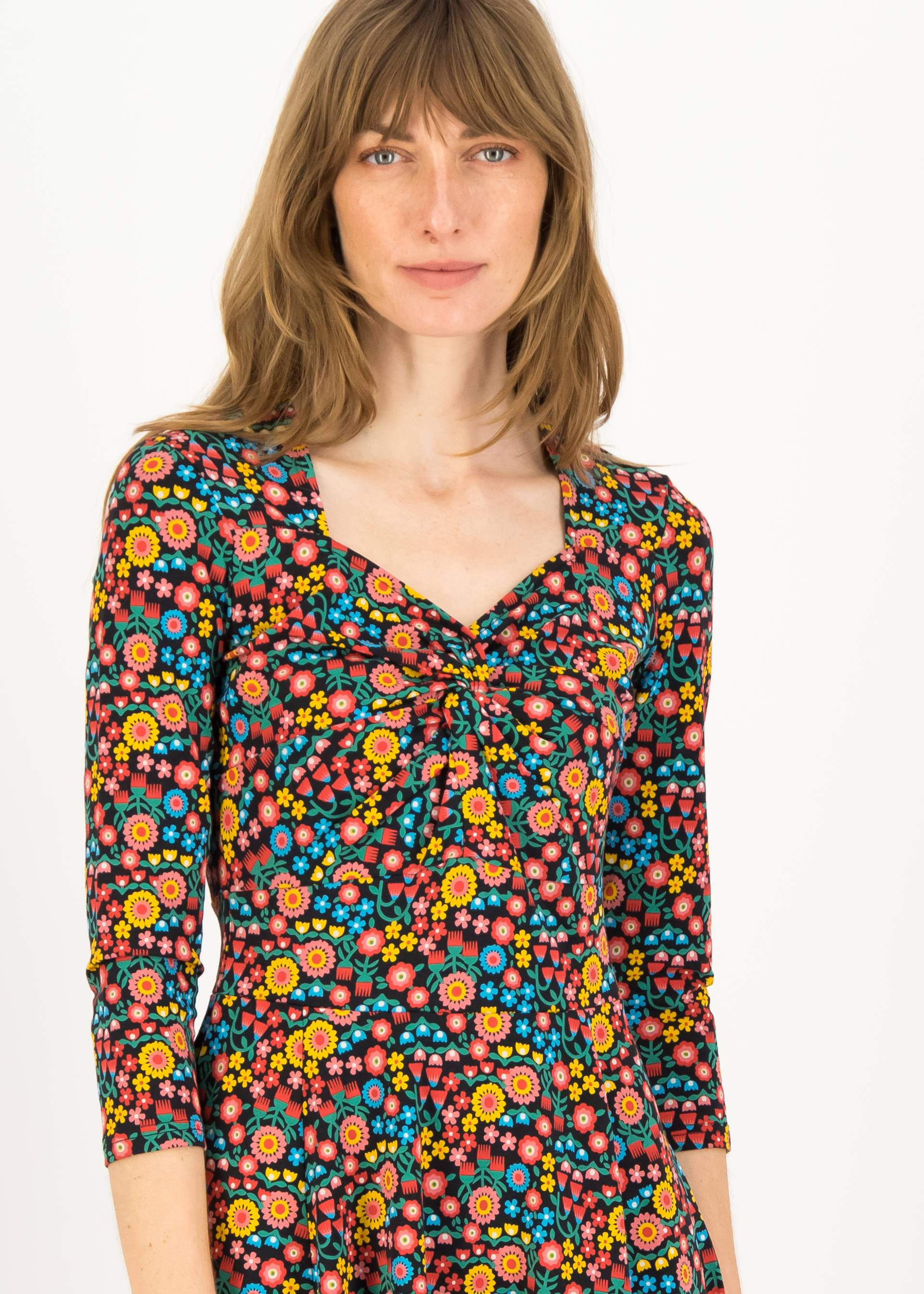 Jerseykleid Hot Knot Power, farmer's flower bed, Kleider, Schwarz