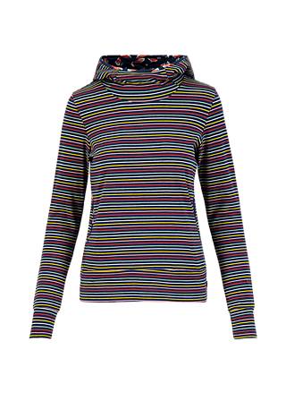 Hoodie Scuba Duba, colorful love stripe, Sweatshirts & Hoodies, Blau