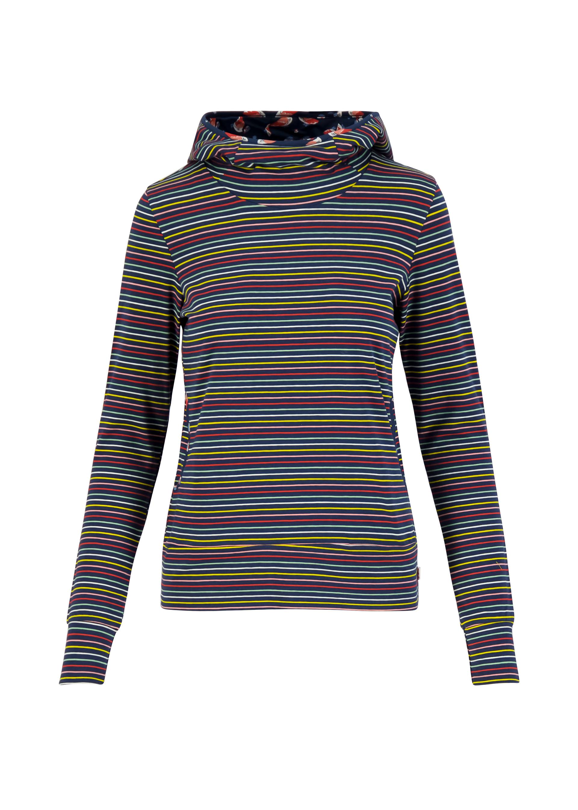 Hoodie Scuba Duba, colorful love stripe, Sweatshirts & Hoodies, Blau