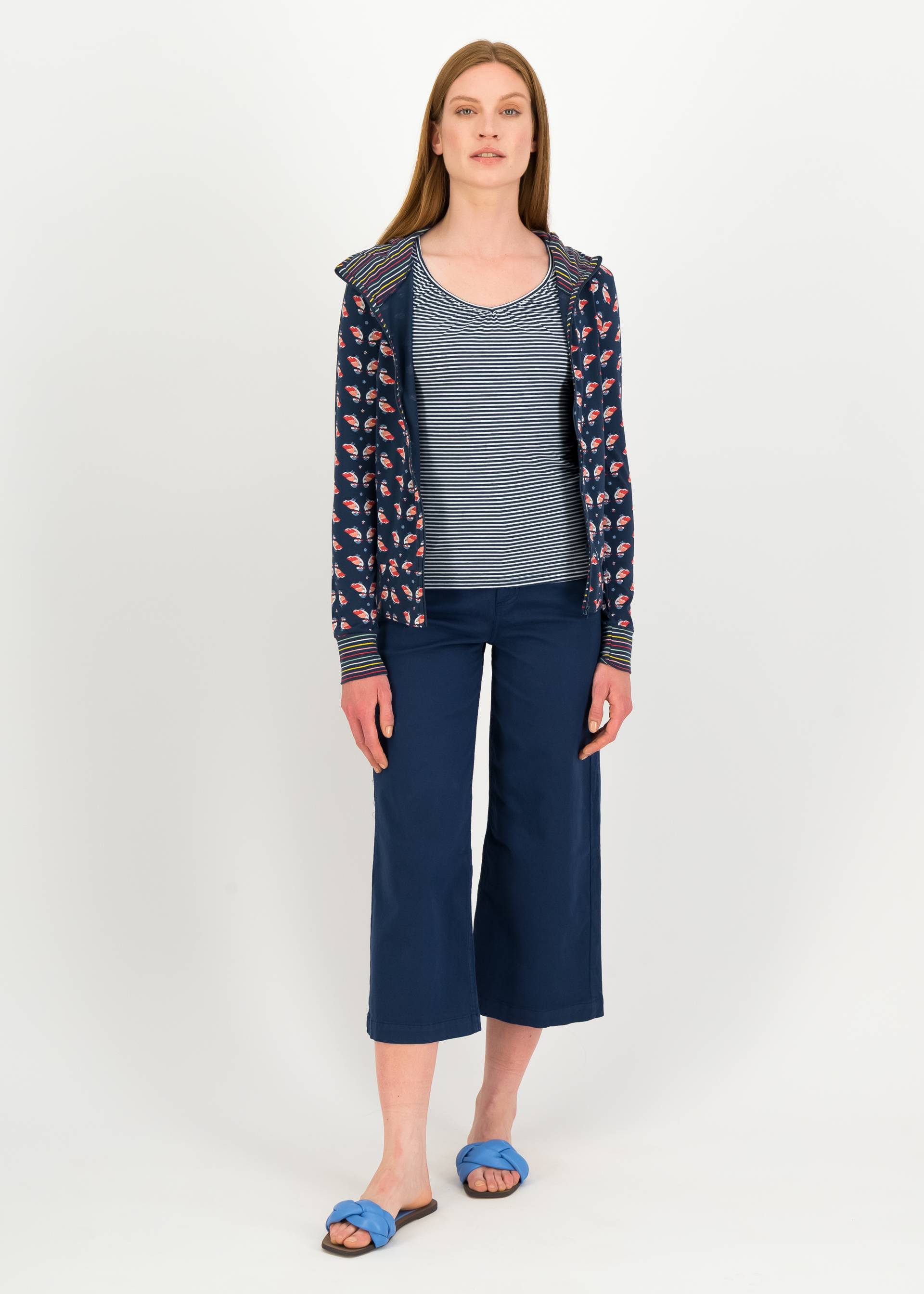 Kapuzenjacke Scuba Duba Zip Up, chirping bird, Sweatshirts & Hoodies, Blau