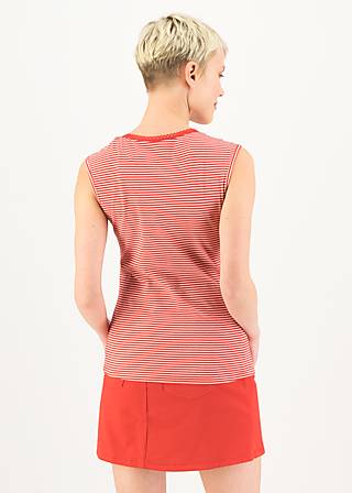 Sleeveless Top Let Love Rule, hot stripe, Tops, Red