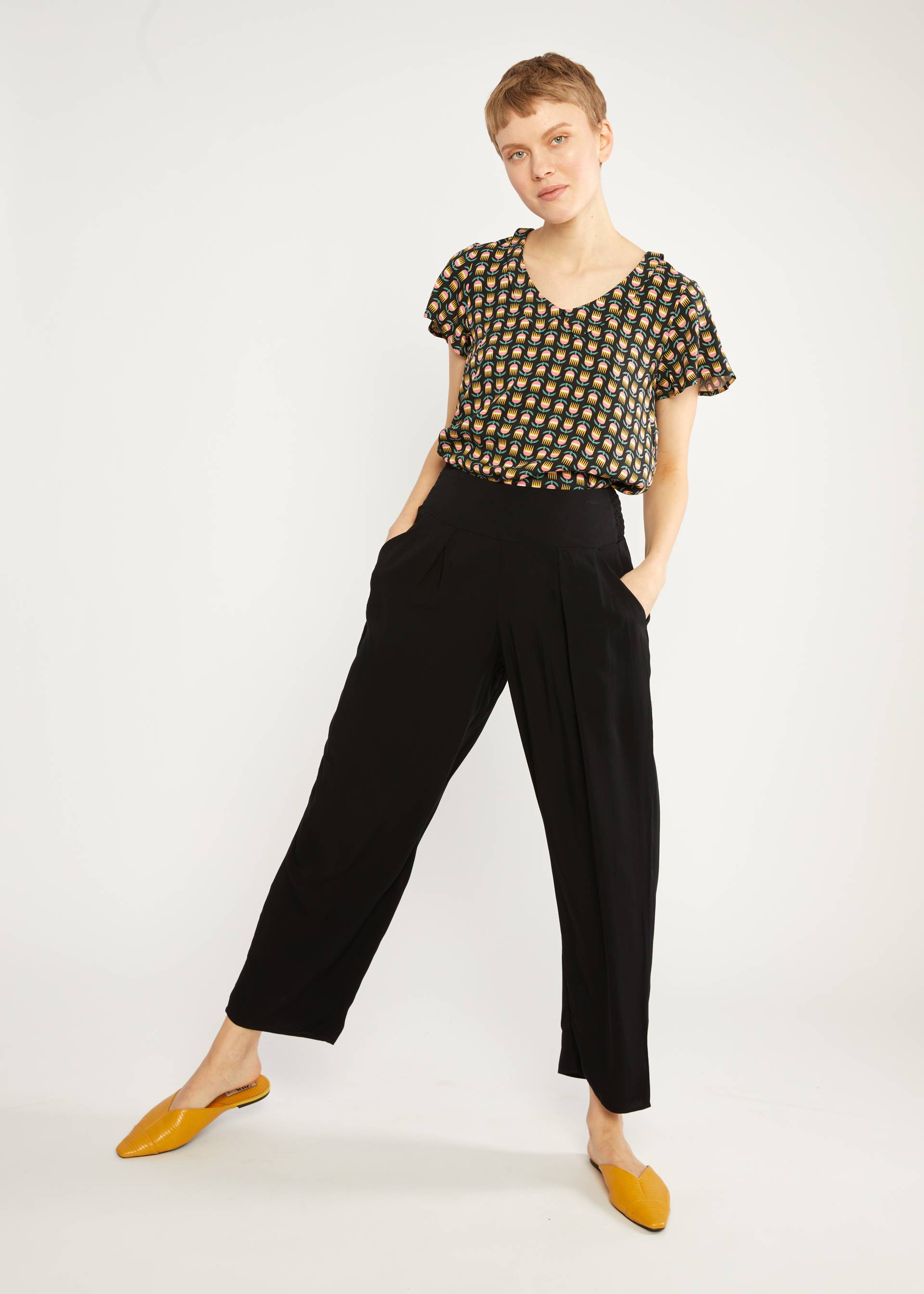 Summer Pants Oh my Lottjes, date night, Trousers, Black