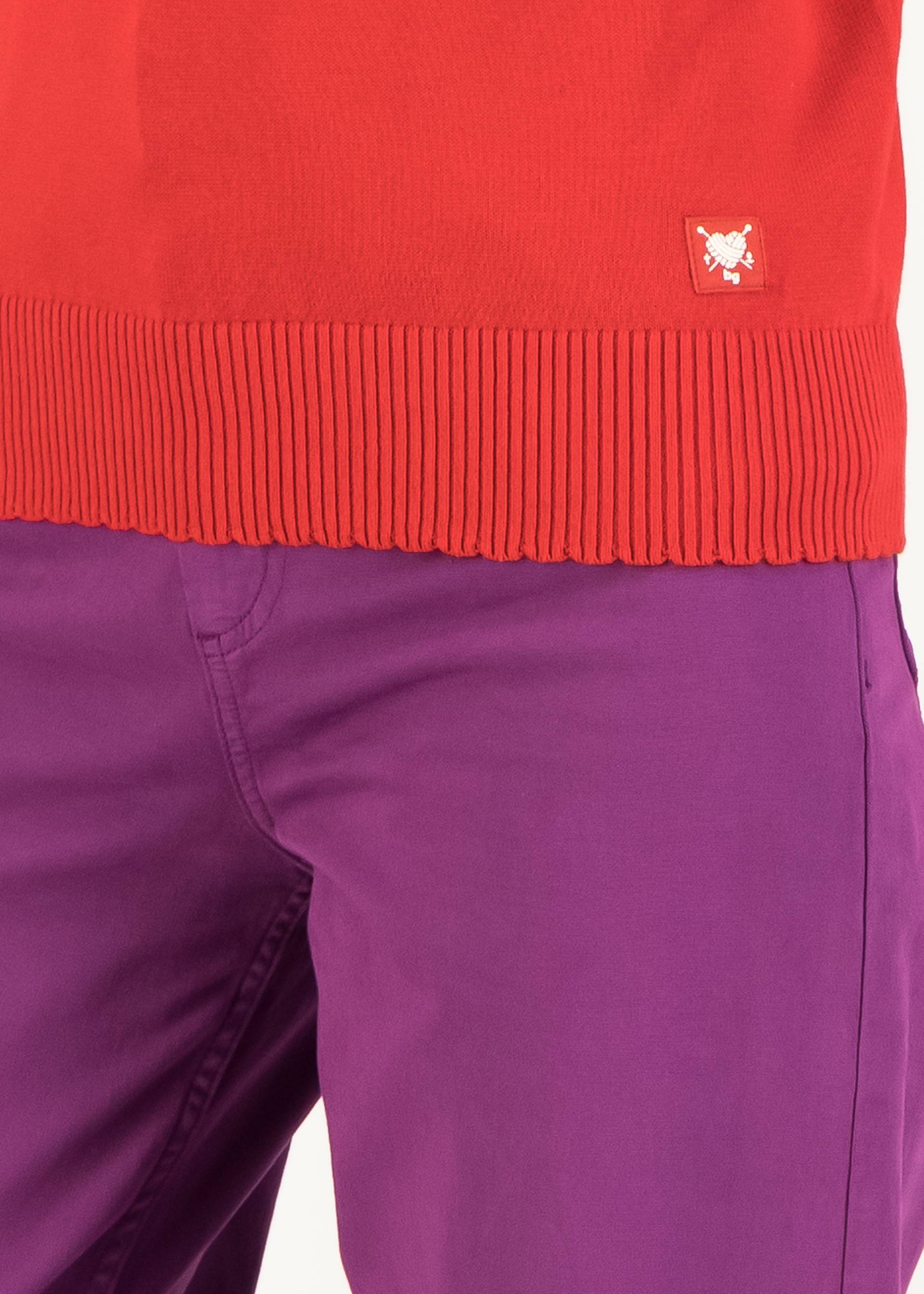 Strickpullover Pretty Preppy Crewneck, red pigtail knit, Strickpullover, Rot