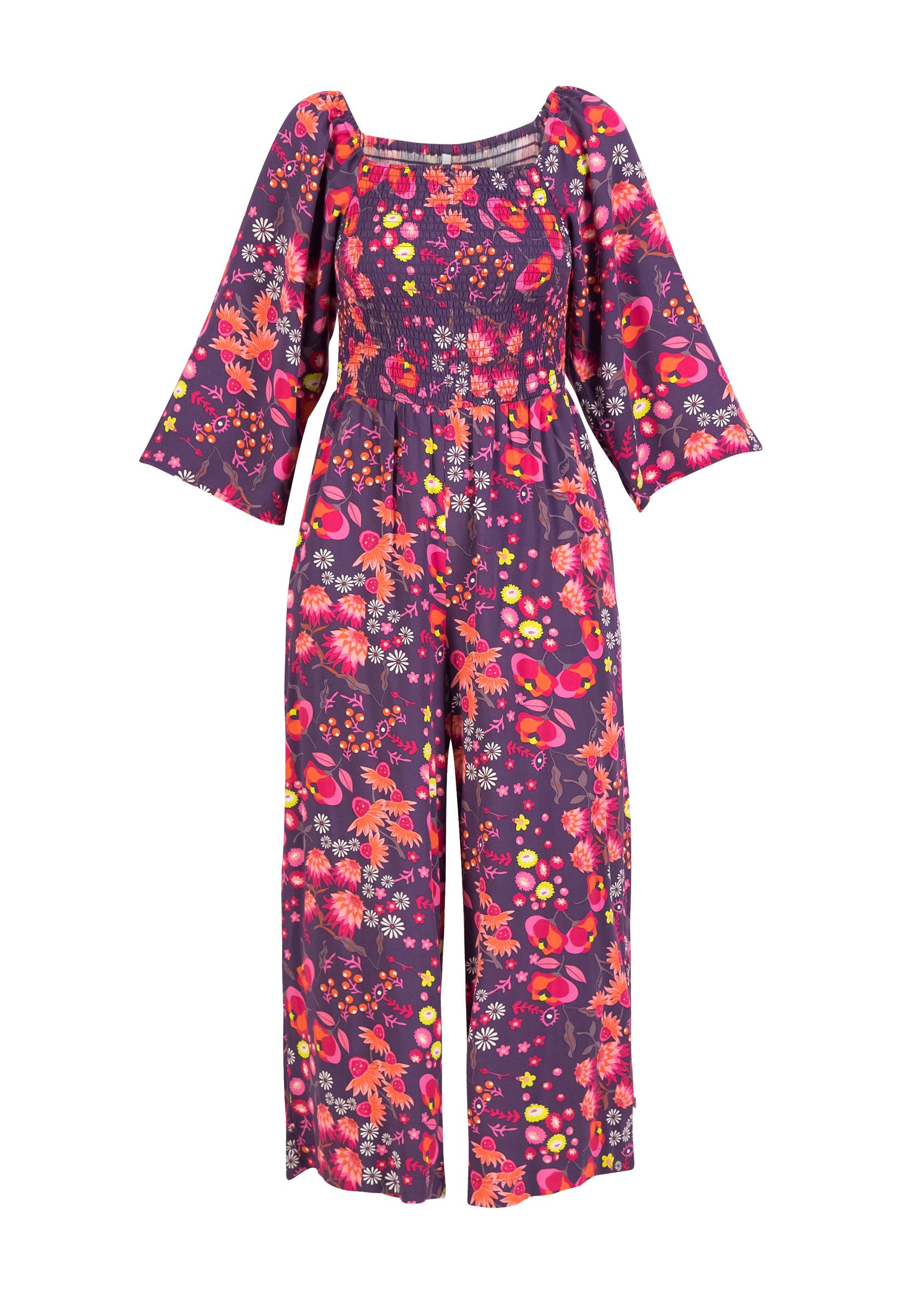 Jumpsuit Smok around the Clock, eternal blooming love, Jumpsuits, Purple