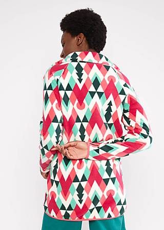 Fleece Jacket Hüttenzauber Long, mountain is calling, Jackets & Coats, White