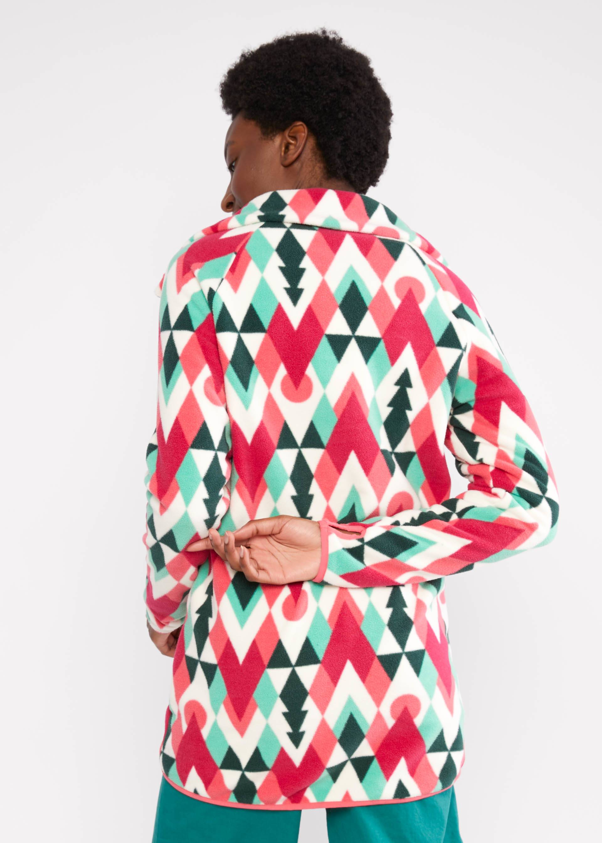 Fleece Jacket Hüttenzauber Long, mountain is calling, Jackets & Coats, White