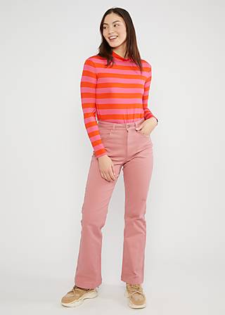Breton shirt Lonely Lips Turtle, bold pinkish stripe, Tops, Pink