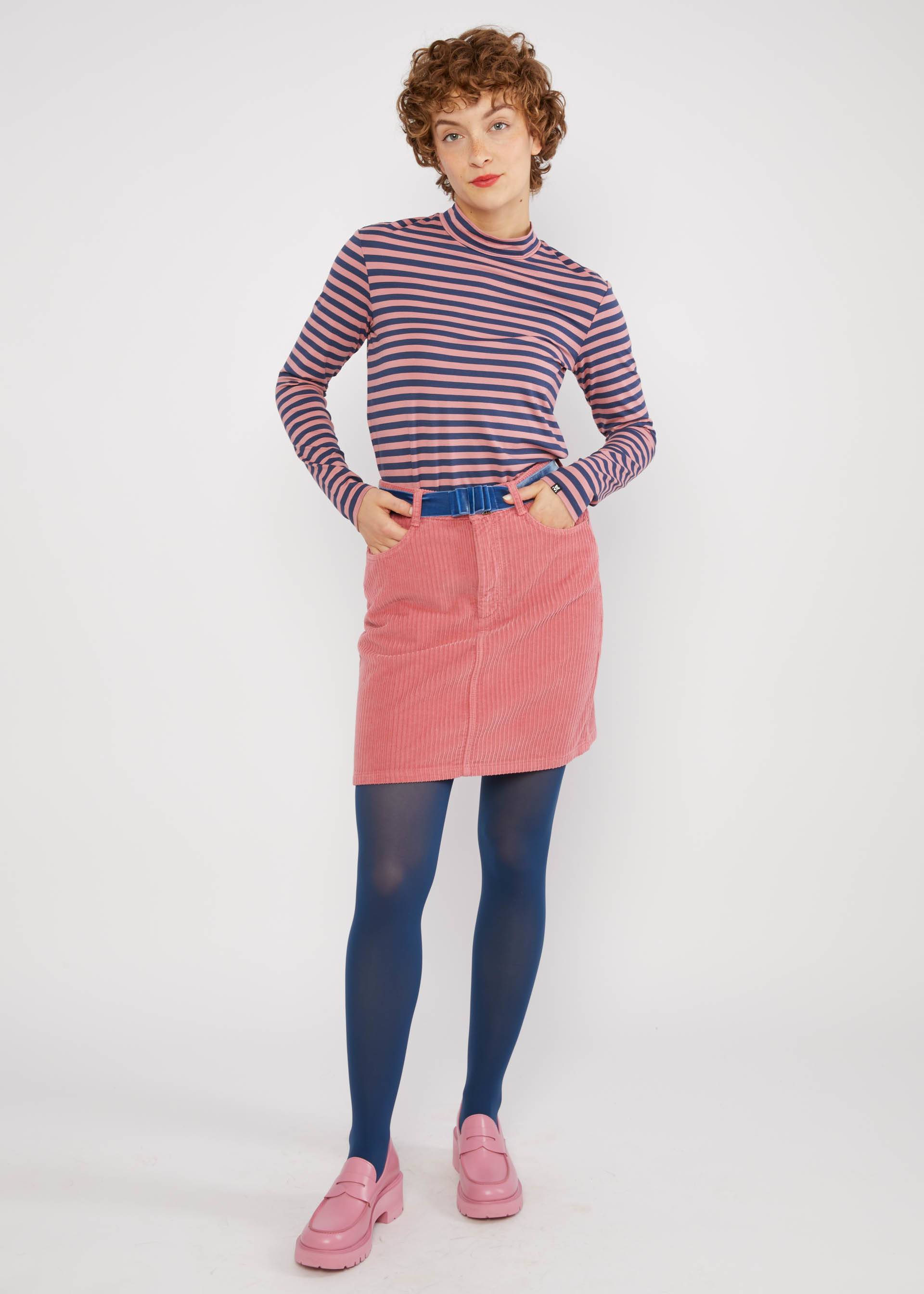 Streifenshirt Lonely Lips Turtle, dusty blue stripe, Shirts, Blau