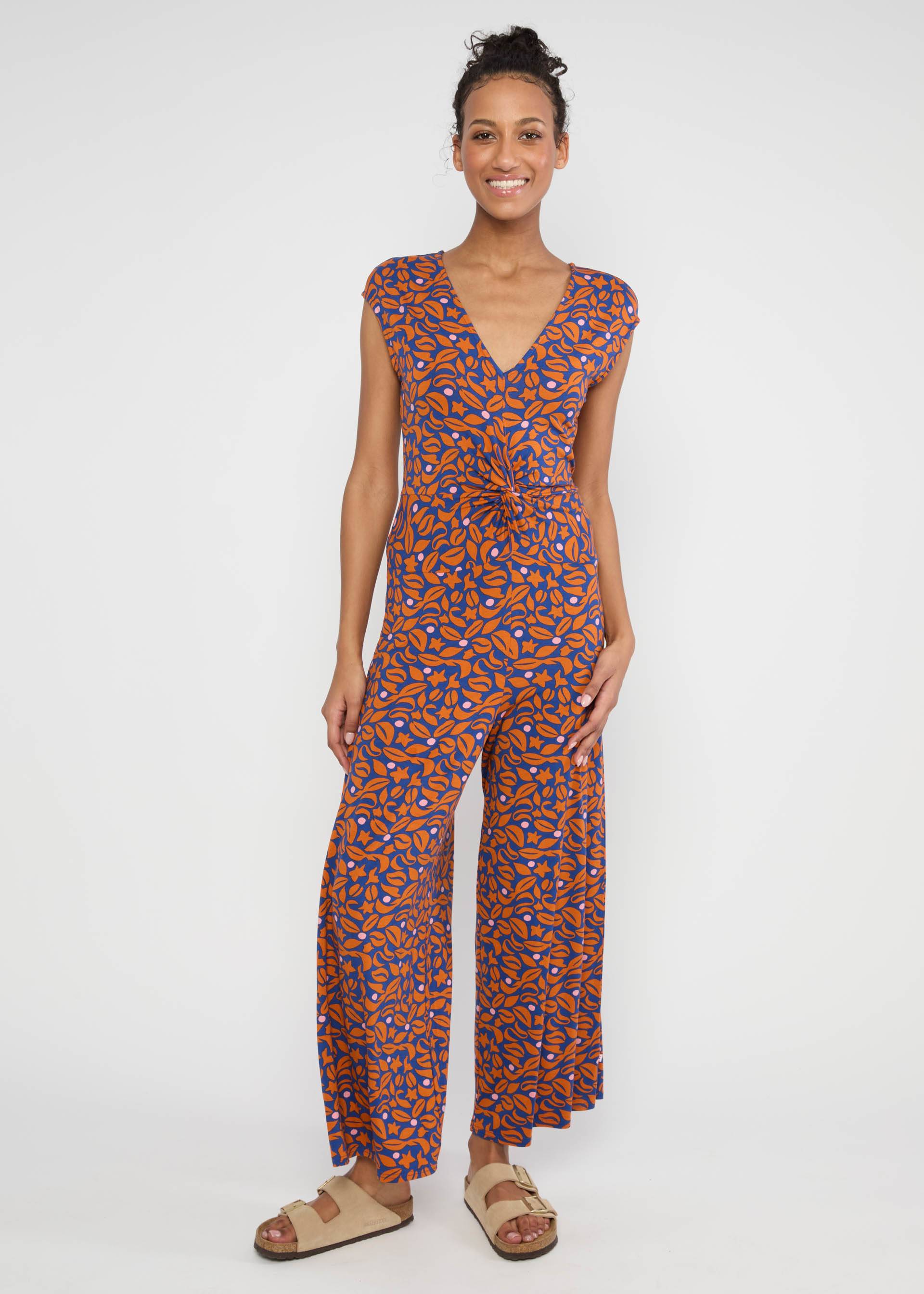 Jumpsuit Sensual Sensation Drapé, midnight coffee, Jumpsuits, Blue