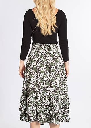 Midirock fiesta mexicana, hula hibiscus, Röcke, Grau