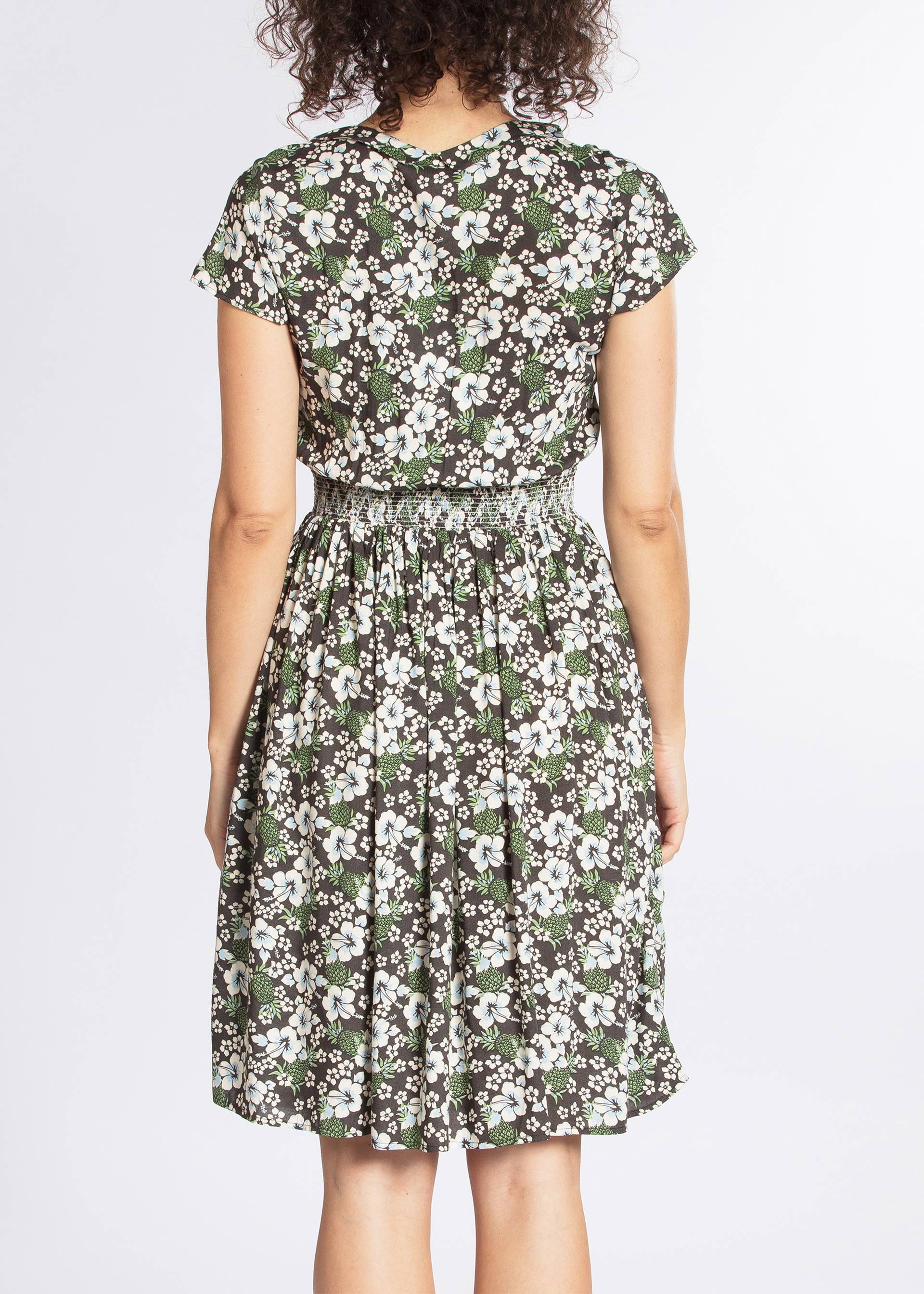 Summer Dress senhorita frida folk, hula hibiscus, Dresses, Grey