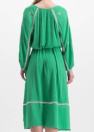 Midikleid bohemian beauty, smaragd crepe, Kleider, Grün