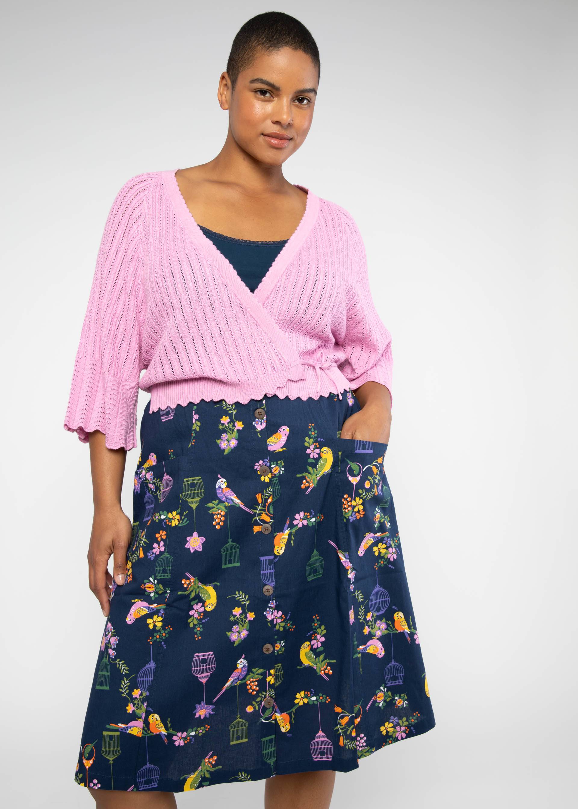 Sommerrock Clockwork Vintage, multicolor budgie, Röcke, Blau