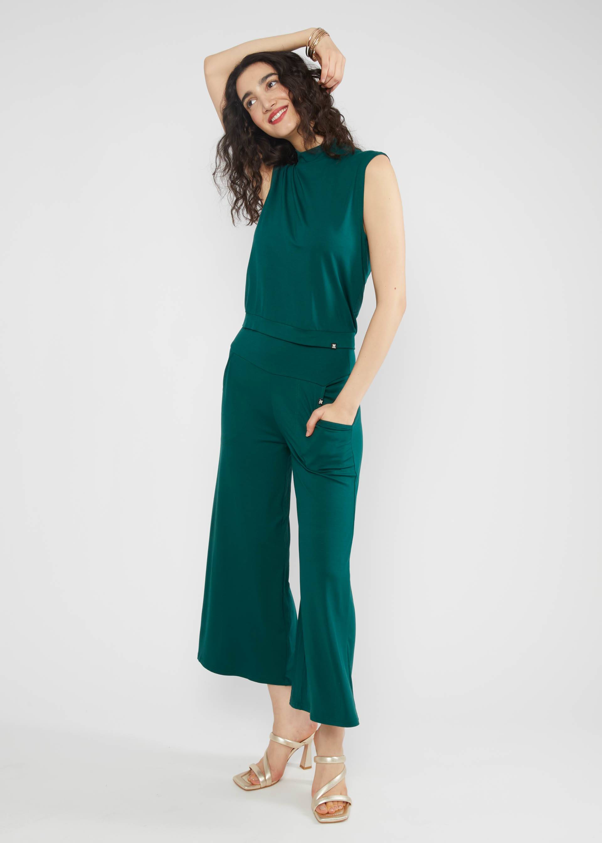Culottes Cul de Berlin, dense forest green, Trousers, Green