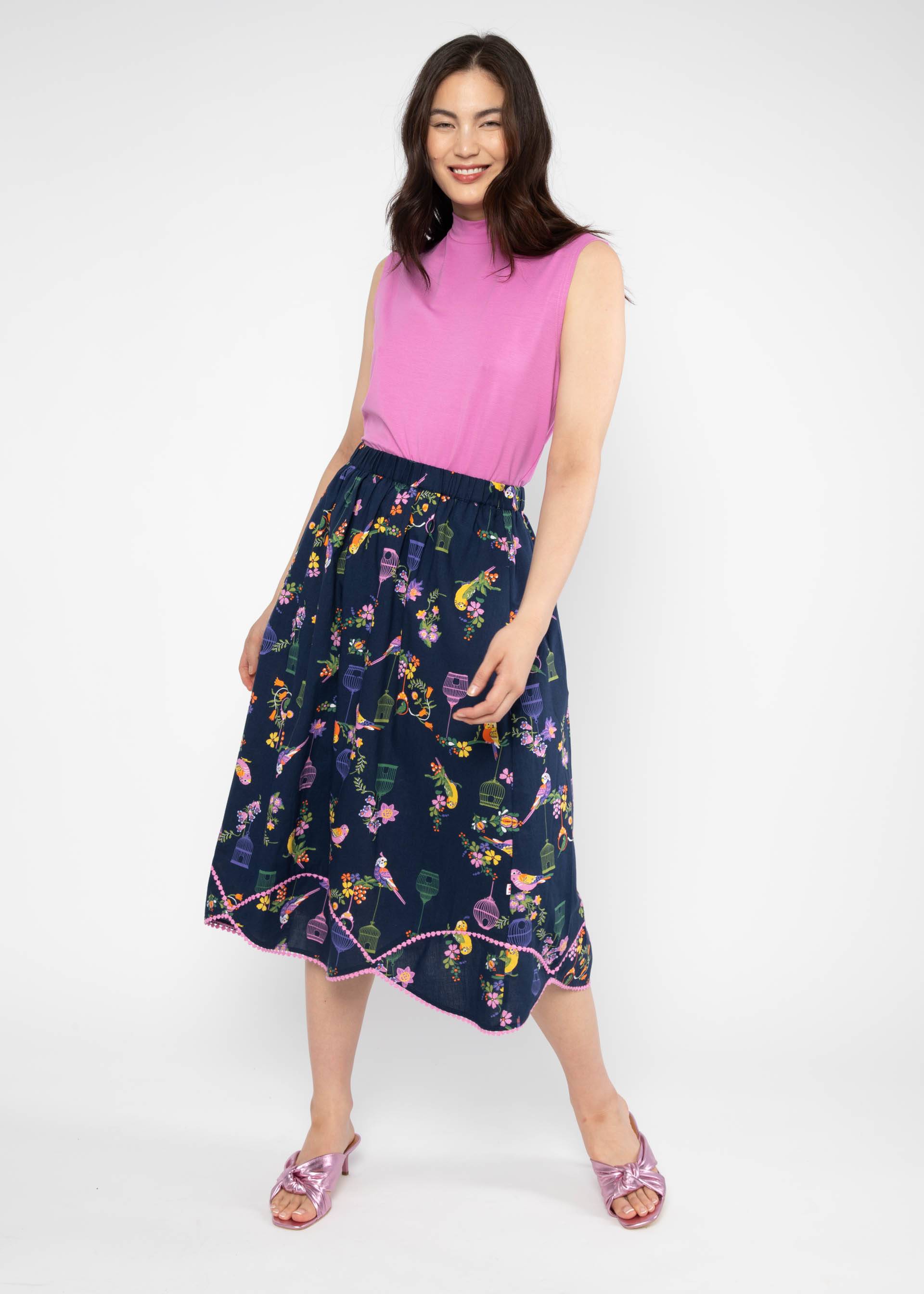 Midirock Eye of the Tiger, multicolor budgie, Röcke, Blau